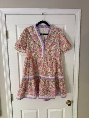 Floral Pastel Dress - Size Small